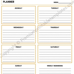 Printable Academic Planner Template in PDF and Word 5 Pagescanva - Etsy