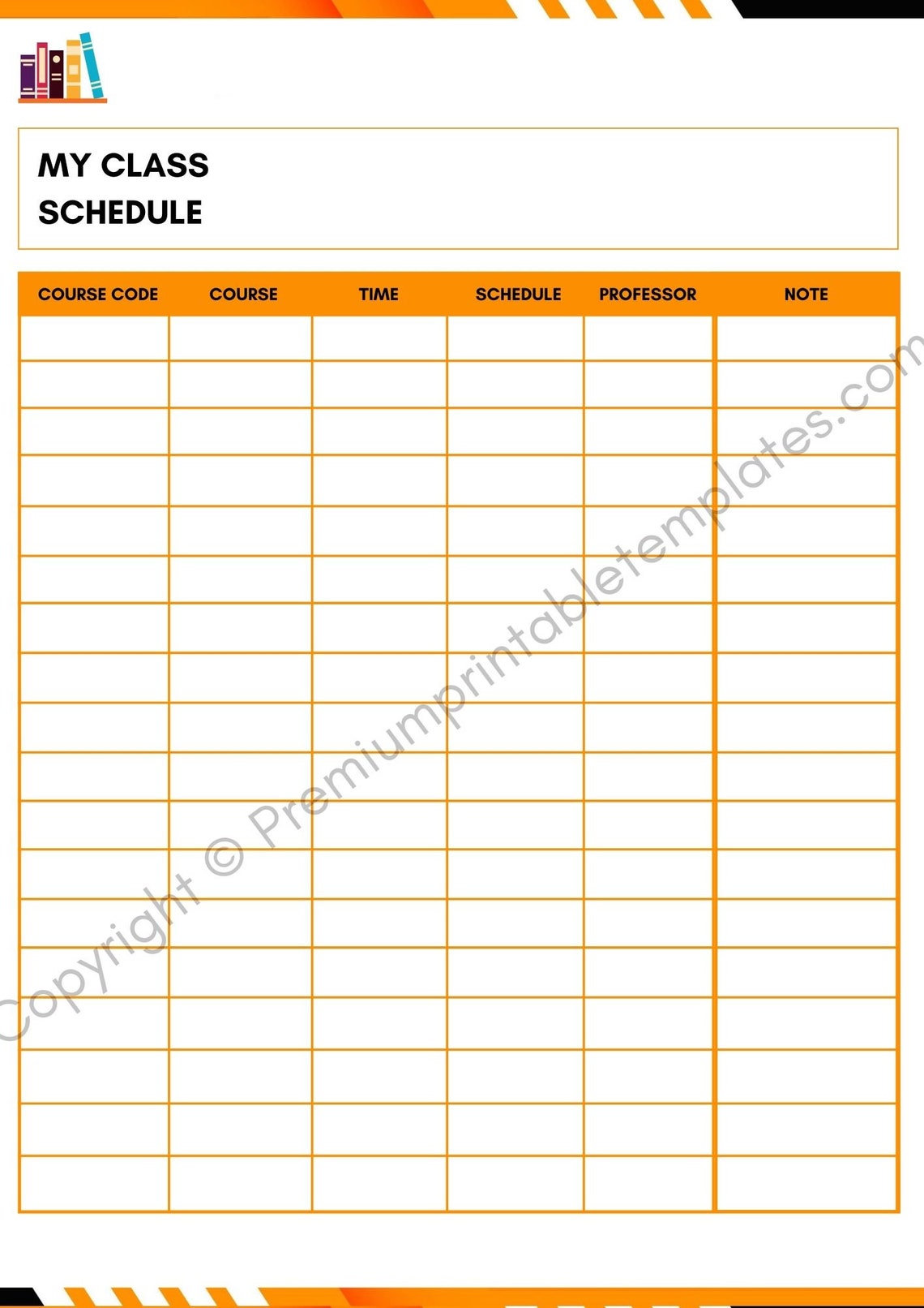 Printable Academic Planner Template in PDF and Word 5 Pagescanva - Etsy