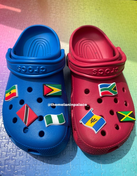 EXCLUSIVE FLAG Crocs Charms Caribbean Country Charm Clog Etsy