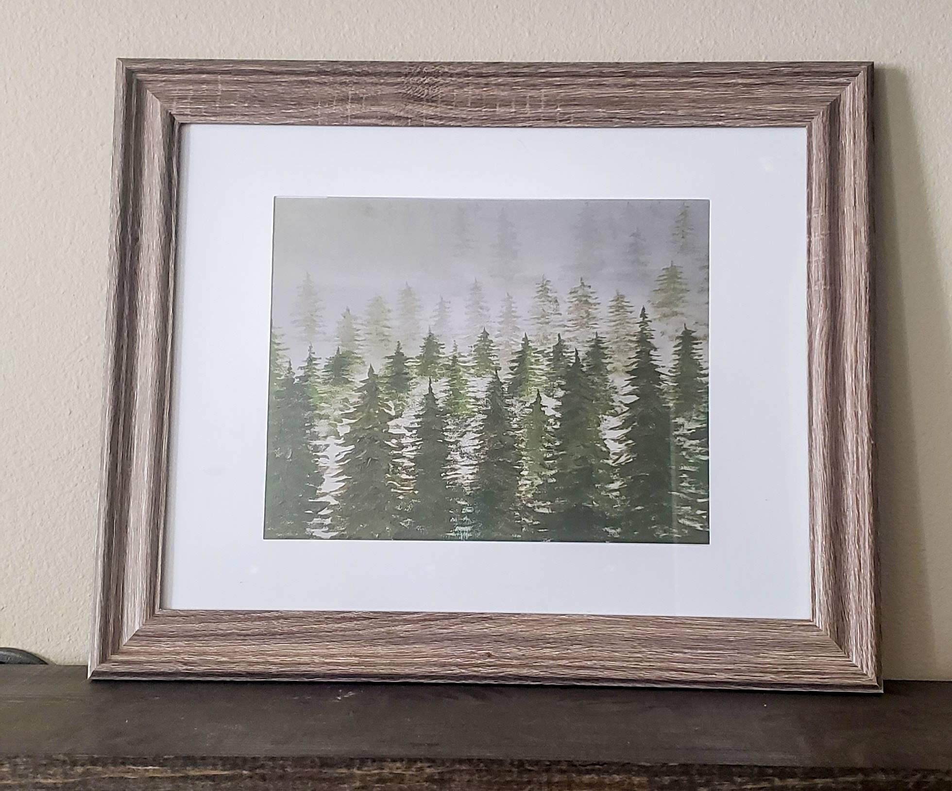 Framed Art Tree Landscape Etsy
