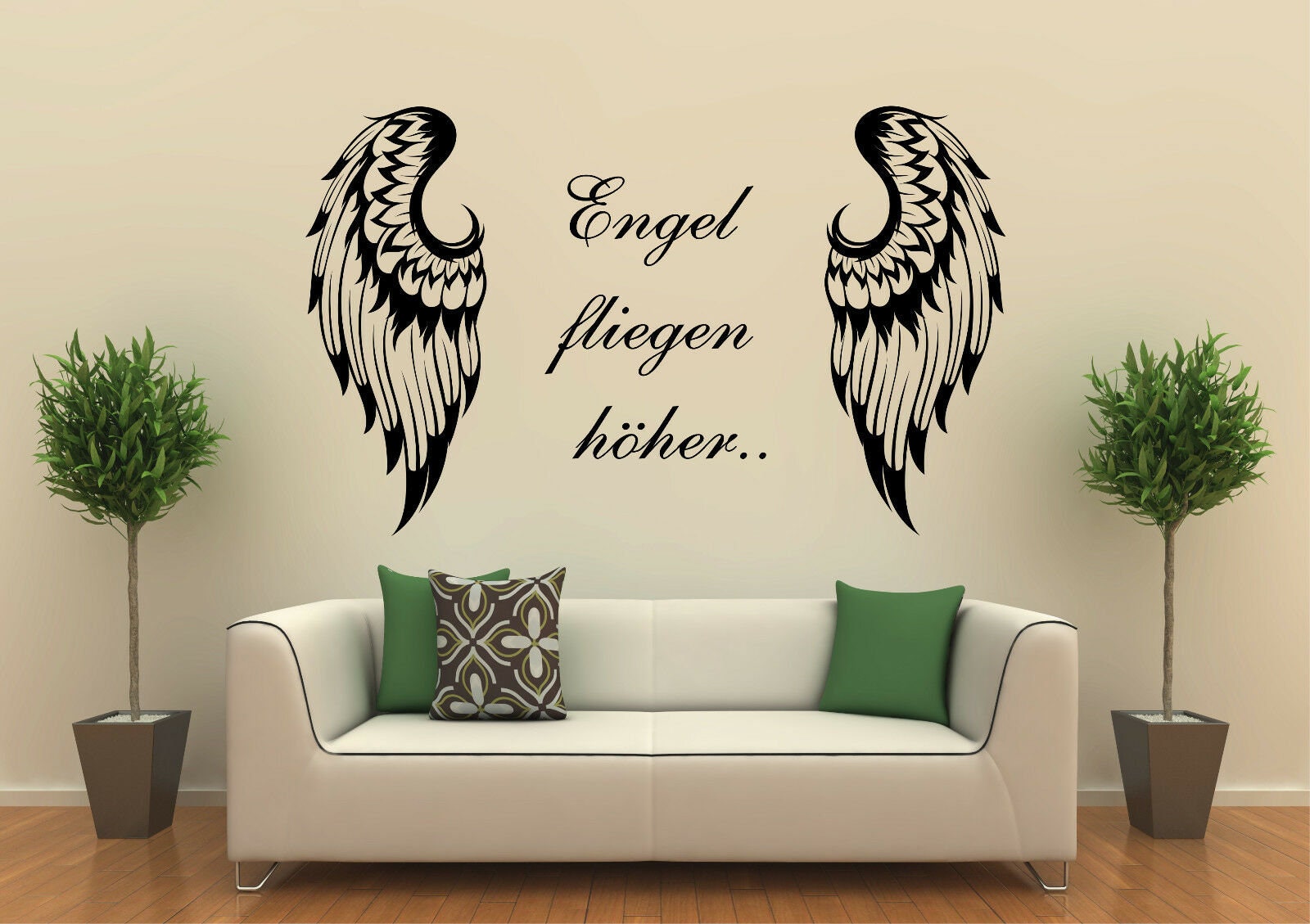 spruch Wandtattoo engel