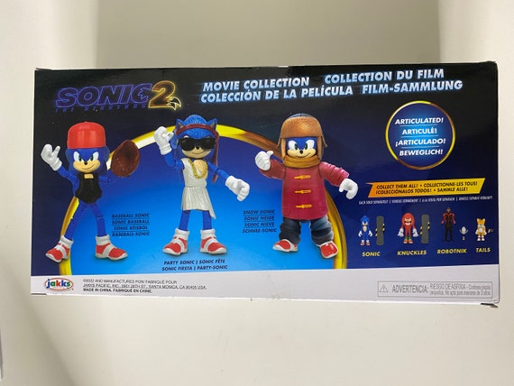  Sonic the Hedgehog 2 The Movie 4 Articulated Action Figure  Collection (Sonic) : Toys & Games