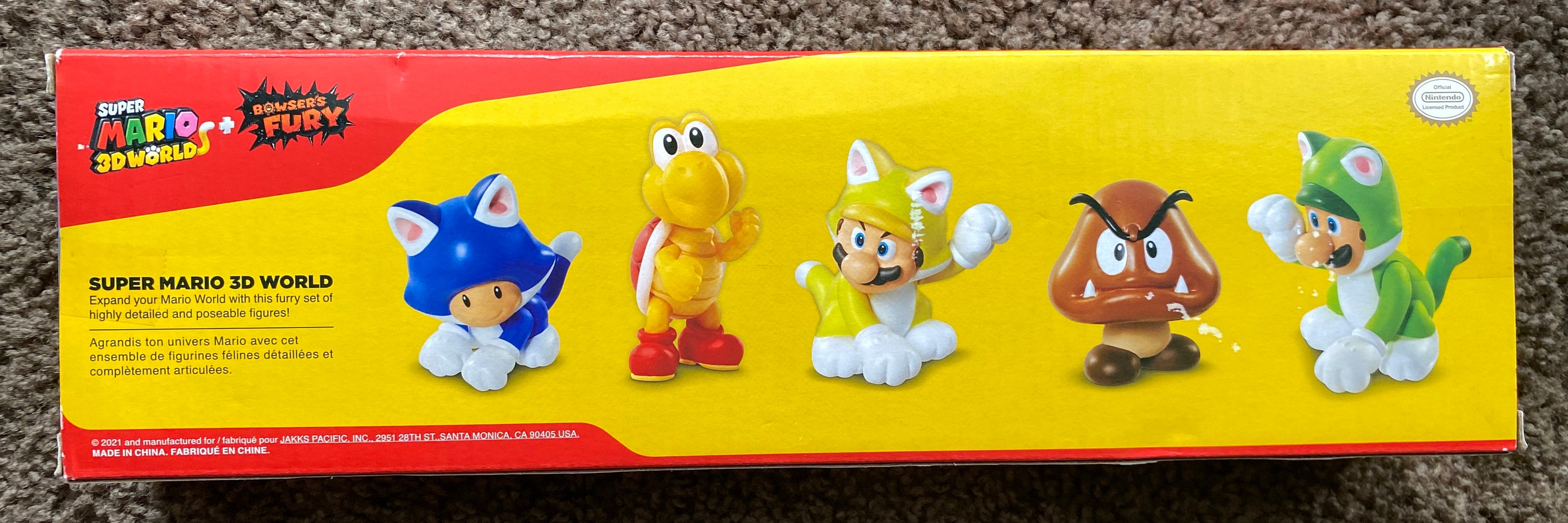 Jakks Pacific Nintendo Super Mario and Bowser Jr 2.5-in Figure Set 5-Pack