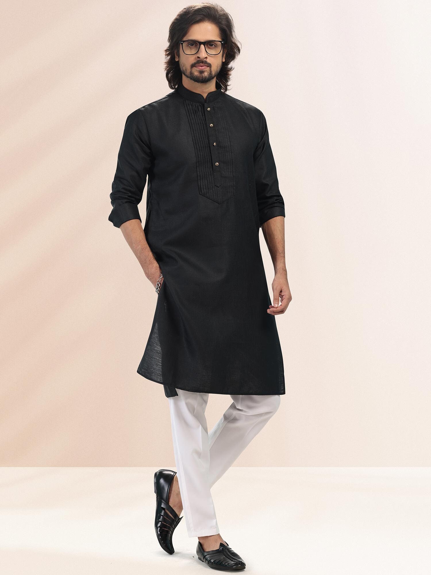 Black Kurta Pajama for Men Kurta Pajama Menlinen Kurtamen - Etsy Singapore