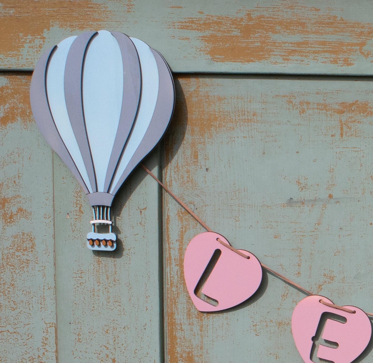 Personalized Name Tag With Hot Air Balloons Great Gift Ideas Etsy