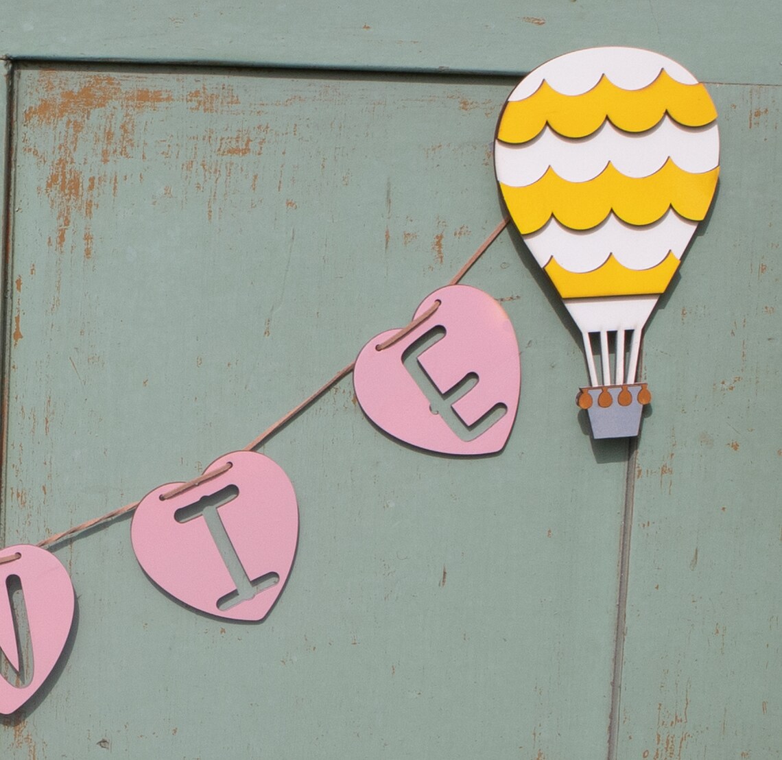 Personalized Name Tag With Hot Air Balloons Great Gift Ideas Etsy