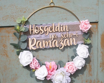 Door wreath, Ramadan wreath, Ramadan Mübarek, door signs,