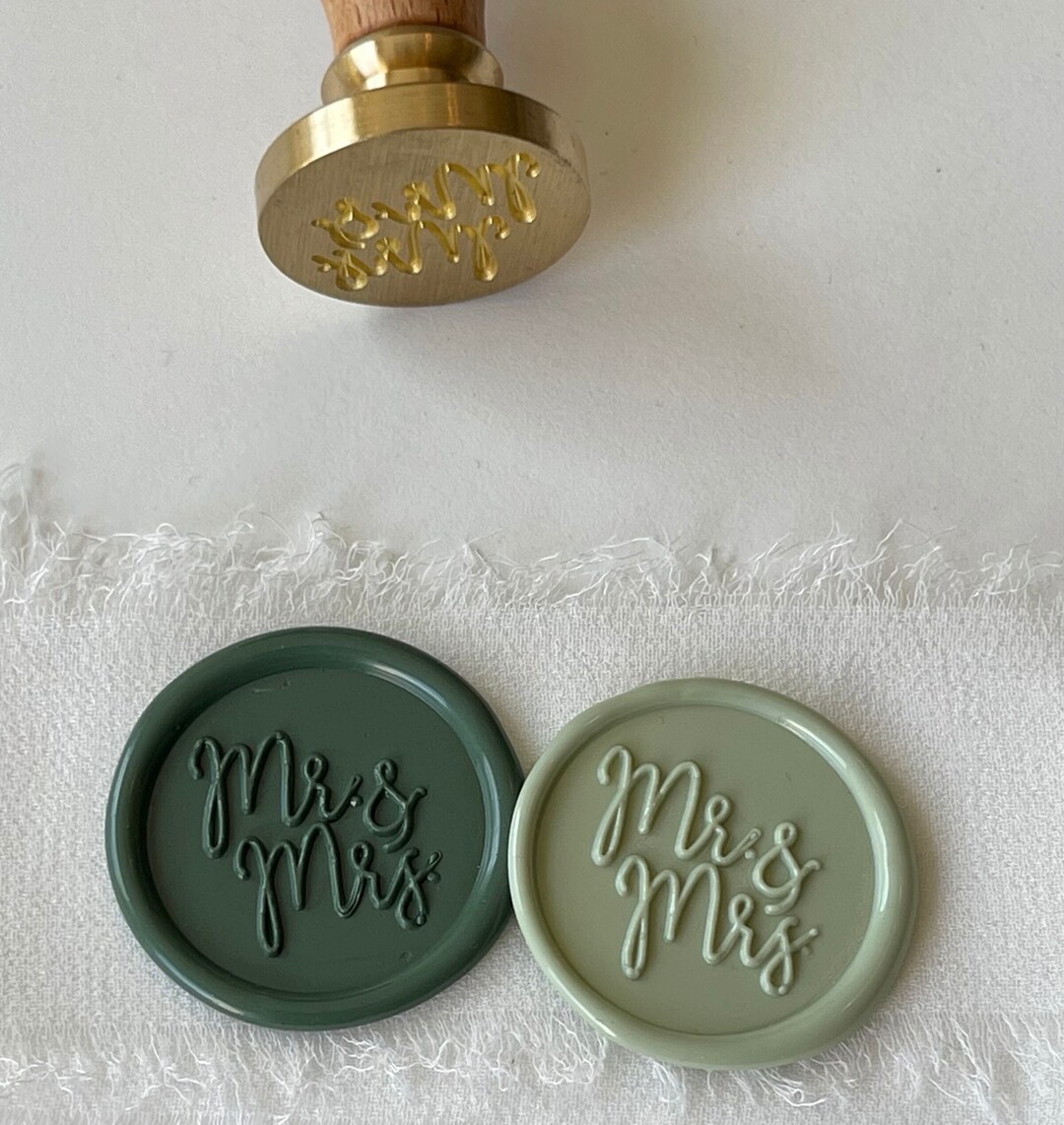 Mr and Mrs Wax Seals Premade Wax Seals Wax Seal Sticker Etsy