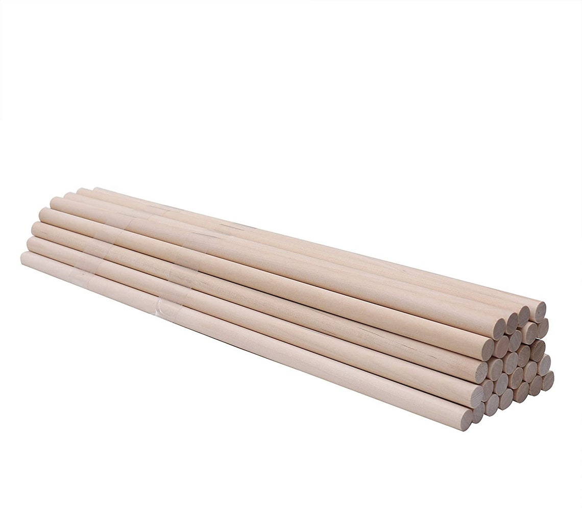 9mm Birch x 10/15/30cm Wooden Dowling Rods 5/10/20 Pieces Etsy