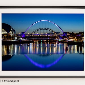 Bridges on the River Tyne at Night, Newcastle upon Tyne