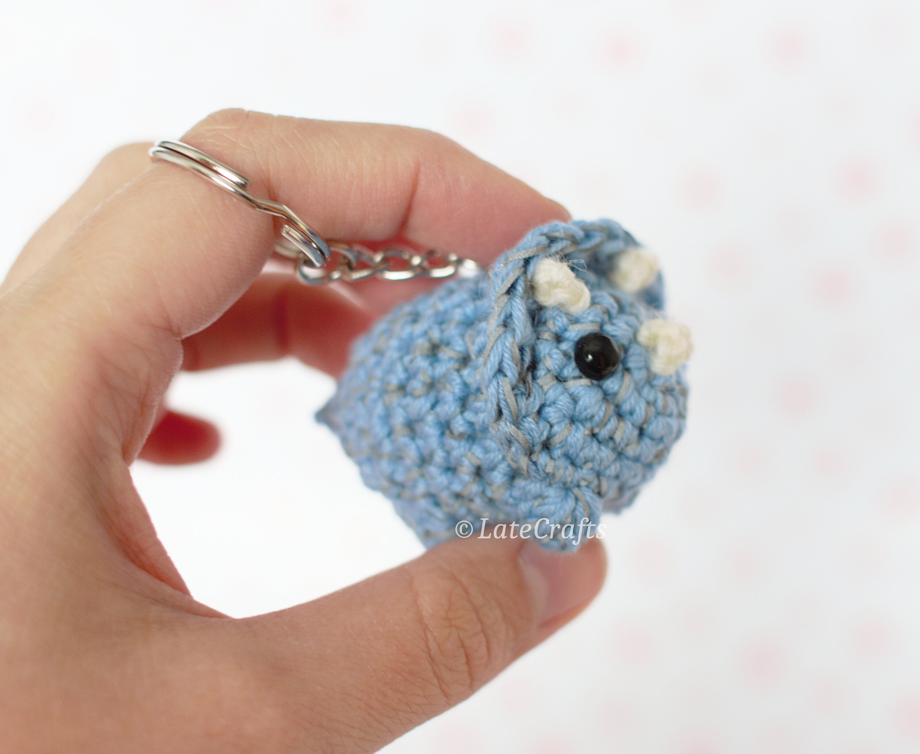 Dinosaur Amigurumi Dino Keychain Handmade Crochet Bag Charm Etsy
