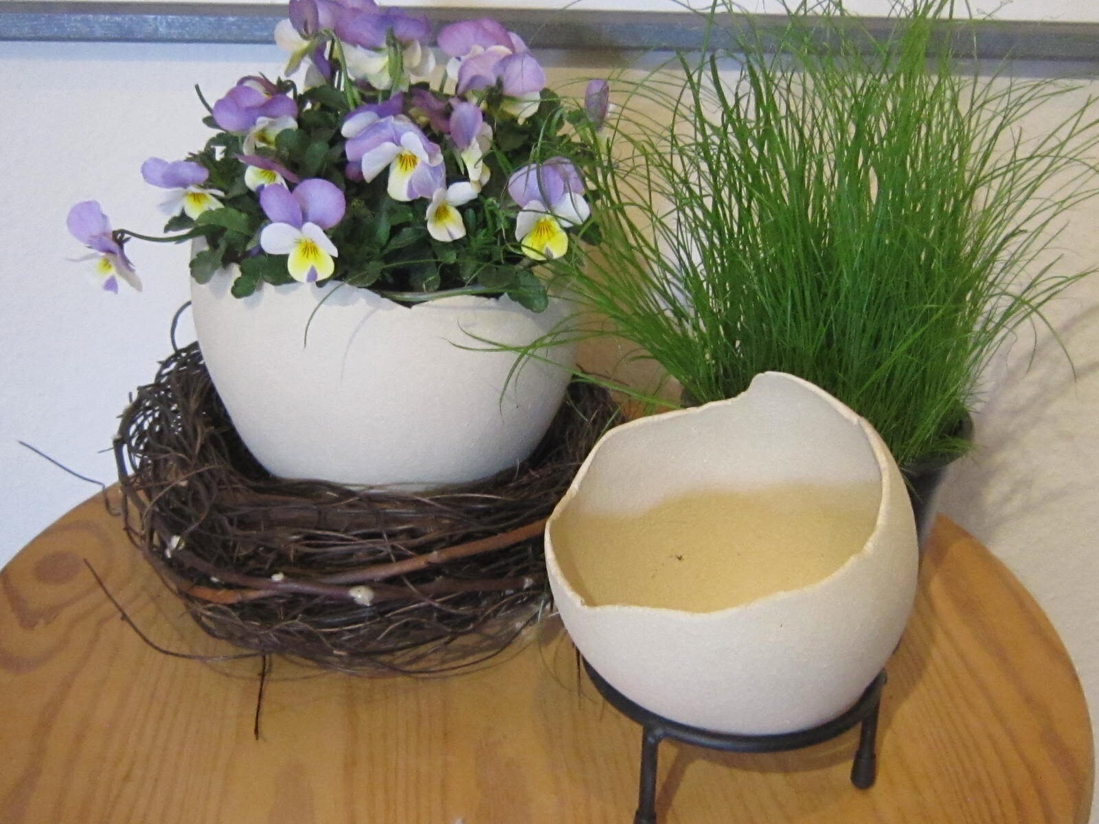 Œuf D’autruche Vide – 6 Pouces – Pour Décoration, Présentation, Art – Occasion