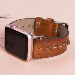 Brown Leather Apple Watch Band 38mm 40mm 41mm 42mm 44mm 45mm 46mm 49mm iWatch Strap Bracelet 10 9 8 7 6 5 4 Ultra SE Fitbit Versa Watch Band