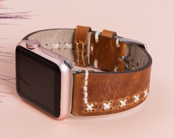 Correa de cuero trenzado para Apple Watch de 38 mm, 40 mm, 41 mm