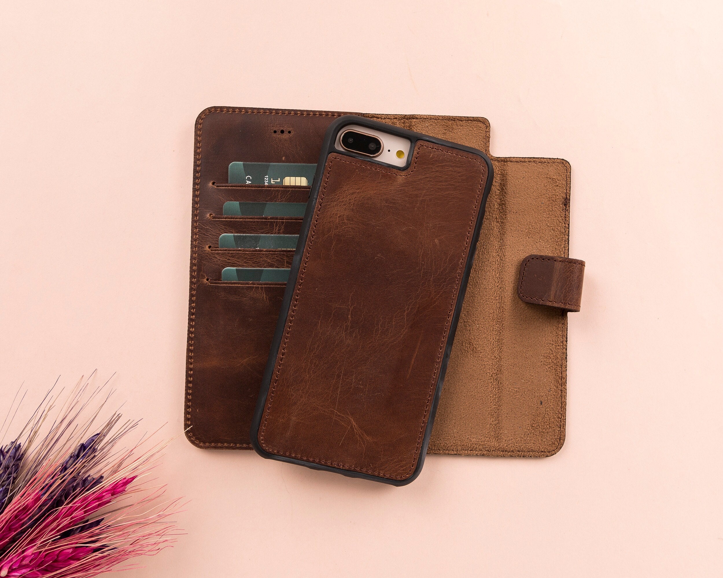 LUVLY- Designer Brand Inspired iPhone Case With Card Holder