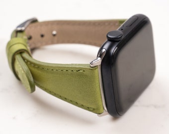 Correa de piel de primera calidad para Apple Watch de 38 mm, 40 mm, 41 mm, 42 mm, 44 mm, 45 mm, 46 mm y 49 mm. Correa para iWatch, brazalete, compatible con 11, 10, 9, 8, 7, 6, Ultra/SE, 3-2-1. Ideal como regalo de Navidad.