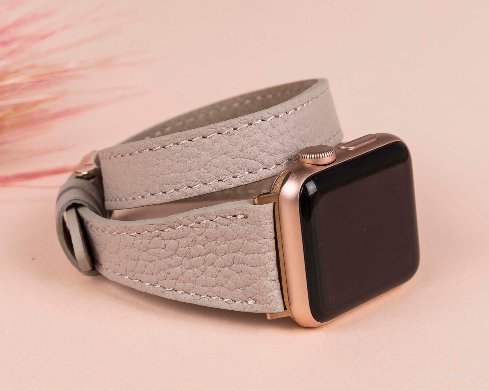 Leather Apple Watch Band 38mm 40mm 42mm 44mm women Double Etsy