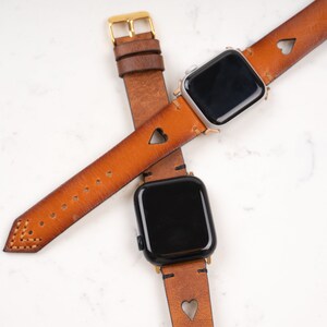 Leather Apple Watch Band 38 40 41 42 44 45 46 49mm Women iWatch Strap Ultra 10 9 8 7 6 5 SE Ultra Christmas Genuine Leather Gift for Her