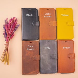 iPhone 14 Max Hülle, Echtes Leder Magnetische Abnehmbare Brieftasche Hülle, Personalisierte iPhone 14+ / iPhone 14 & Pro / Pro Max Handyhülle