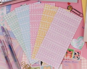 Mini Simple Sweet Letters Sticker Sheet | Alphabet Stickers, Bullet Journal, Cute Stickers, Deco Stickers, Journaling, Bujo, Scrapbooking