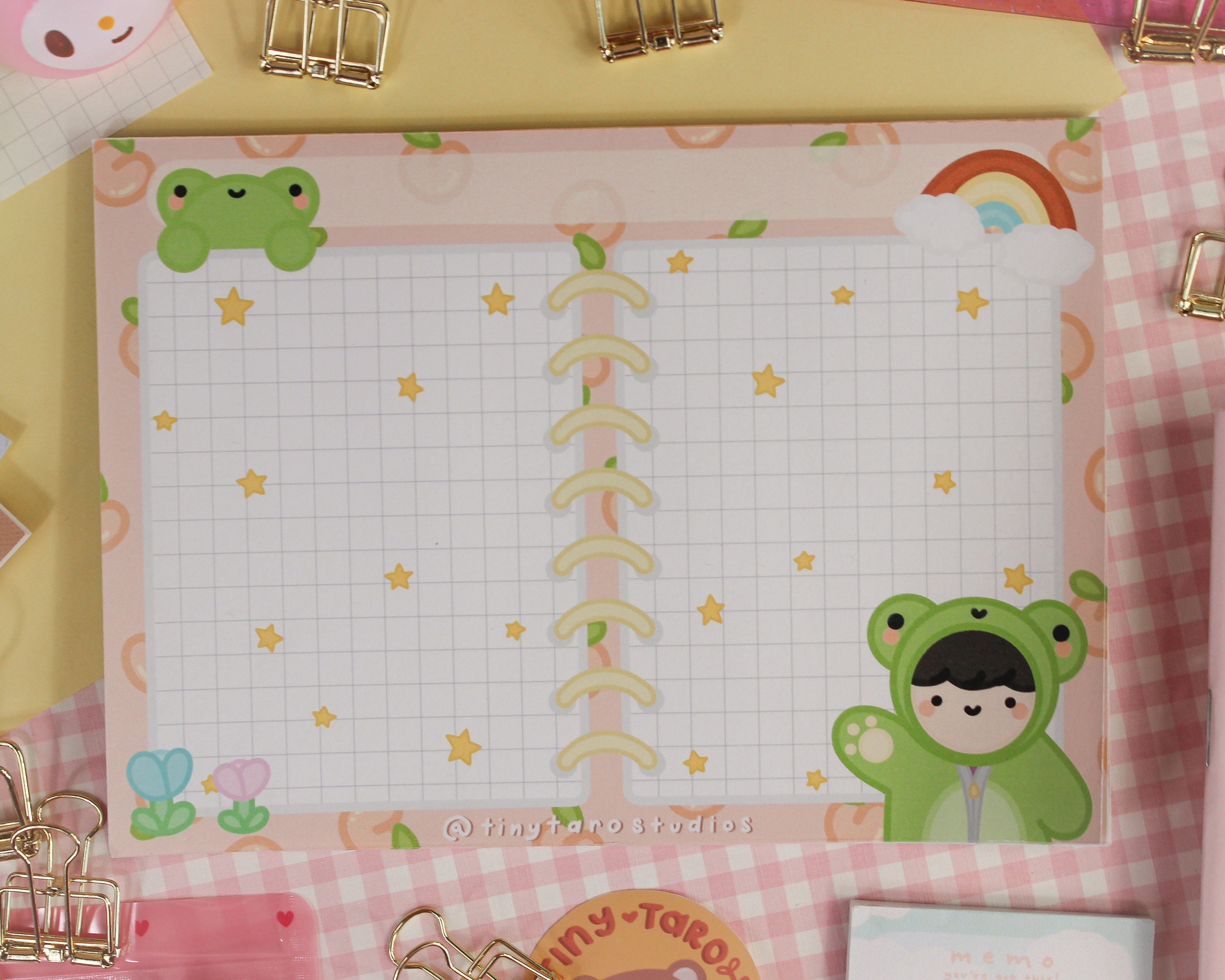 Froggy Memo Pad Bullet Journal Journaling Scrapbooking Etsy UK