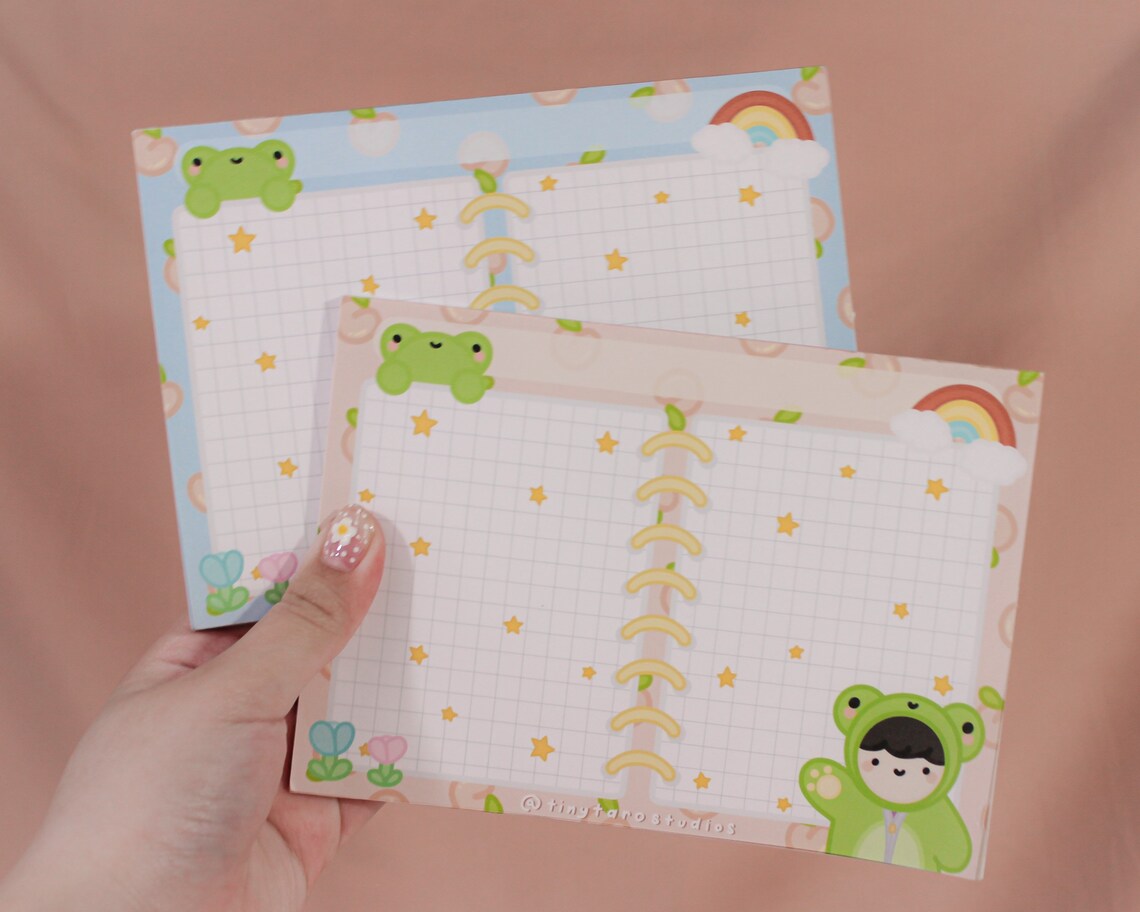 Froggy Memo Pad Bullet Journal Journaling Scrapbooking Etsy UK