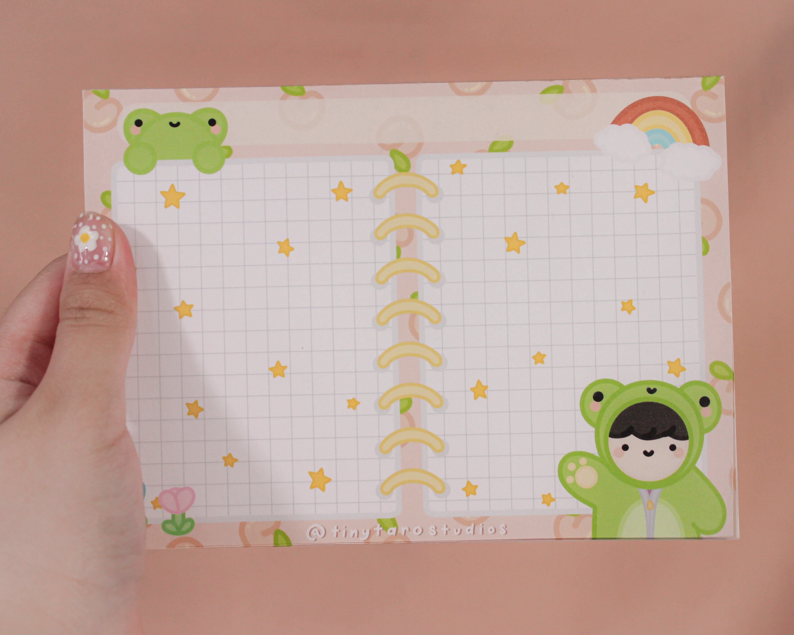 Froggy Memo Pad Bullet Journal Journaling Scrapbooking Etsy