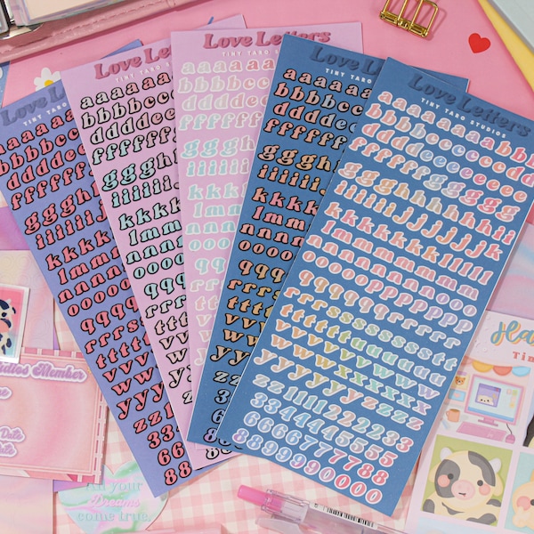 Alphabet Stickers Etsy