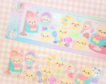Hair Salon Character Stickers | Kpop deco stickers, planner stickers, polco, scrapbook, Korean stationery, journaling,  cute sticker