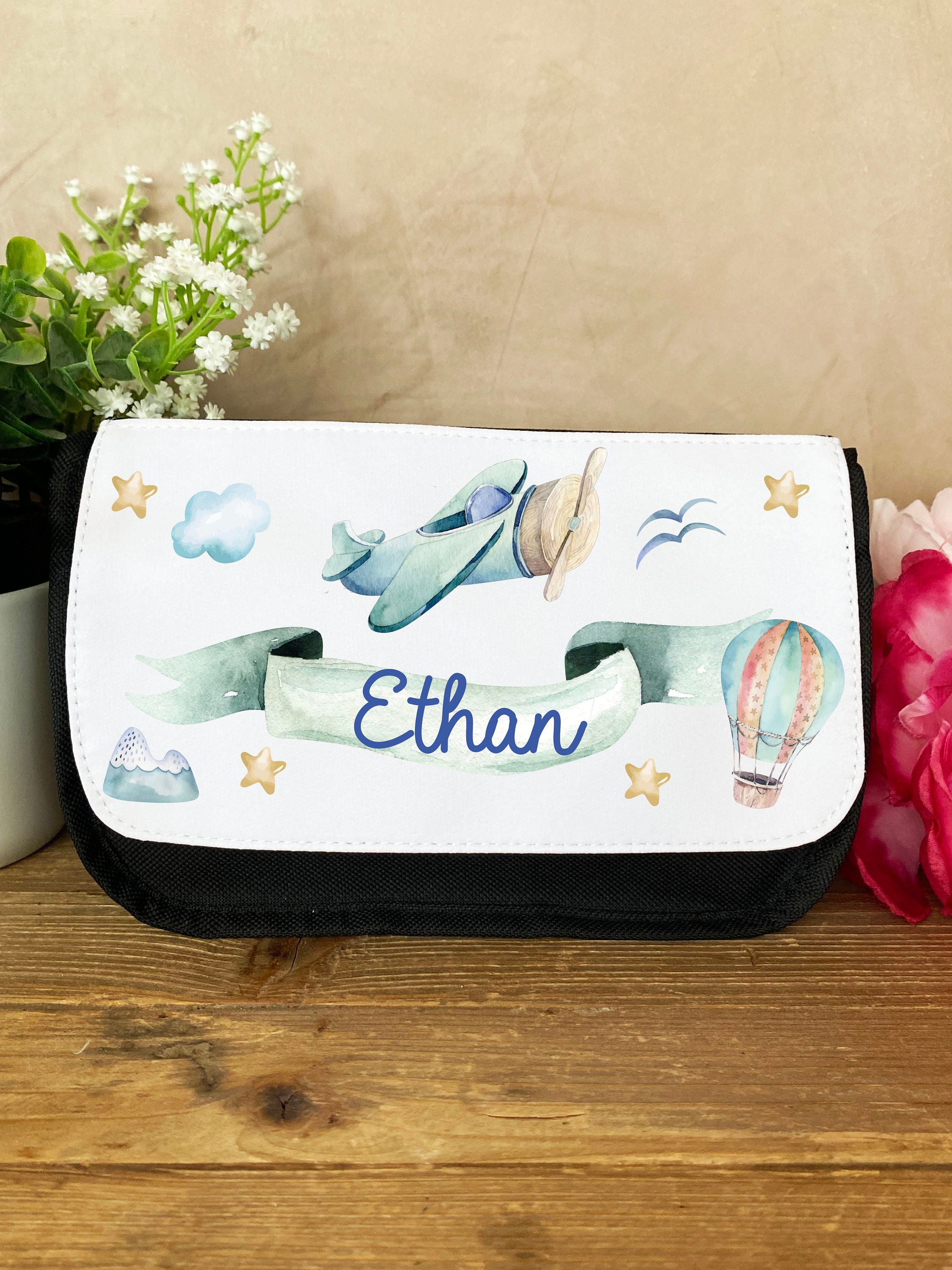 Trousse École Personnalisée/Pochette Crayons Écolier Prénom/Explorateur