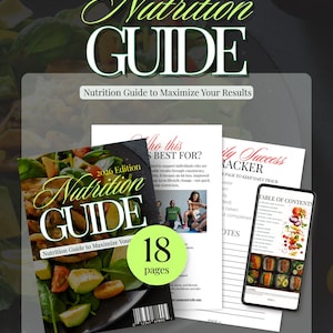 Guía de nutrición 2026 / Plantilla de Canva totalmente editable / Descarga digital