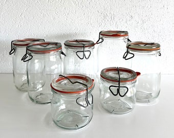 Bülachs Klarglas Einmachglas, Einmachglas, Vintage Konservenglas, Schweiz, Schweizer Glasflasche