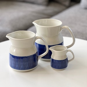 Rörstrand Koka jug, Rörstrand milk jug, Rörstrand blue Koka, made in Sweden, rörstrand, vintage rörstrand creamer, foodie lover gift