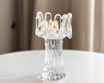 Kosta Boda Sunflower Candle Holder by Göran Wärff - Swedish Glass