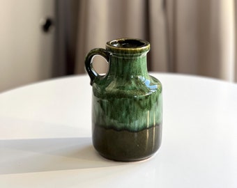 70s Fat Lava Vase Yellow Brown 414-16 Scheurich - Etsy