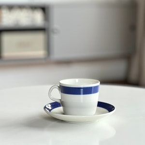 Rörstrand Koka Cup and Saucer set, Rörstrand coffee cup, made in Sweden, vintage Rörstrand cups, vintage coffee cup, Herta Bengston cup set