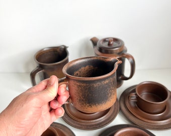 Vintage Arabia Finland Ruska Tea Trio Set: Ulla Procope 1960s