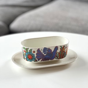 Vintage Villeroy and Boch Acapulco Sauciere, Villeroy and Boch Acapulco gravy boat, 60s Villeroy and Boch Acapulco Sauce boat,60s sauce dish