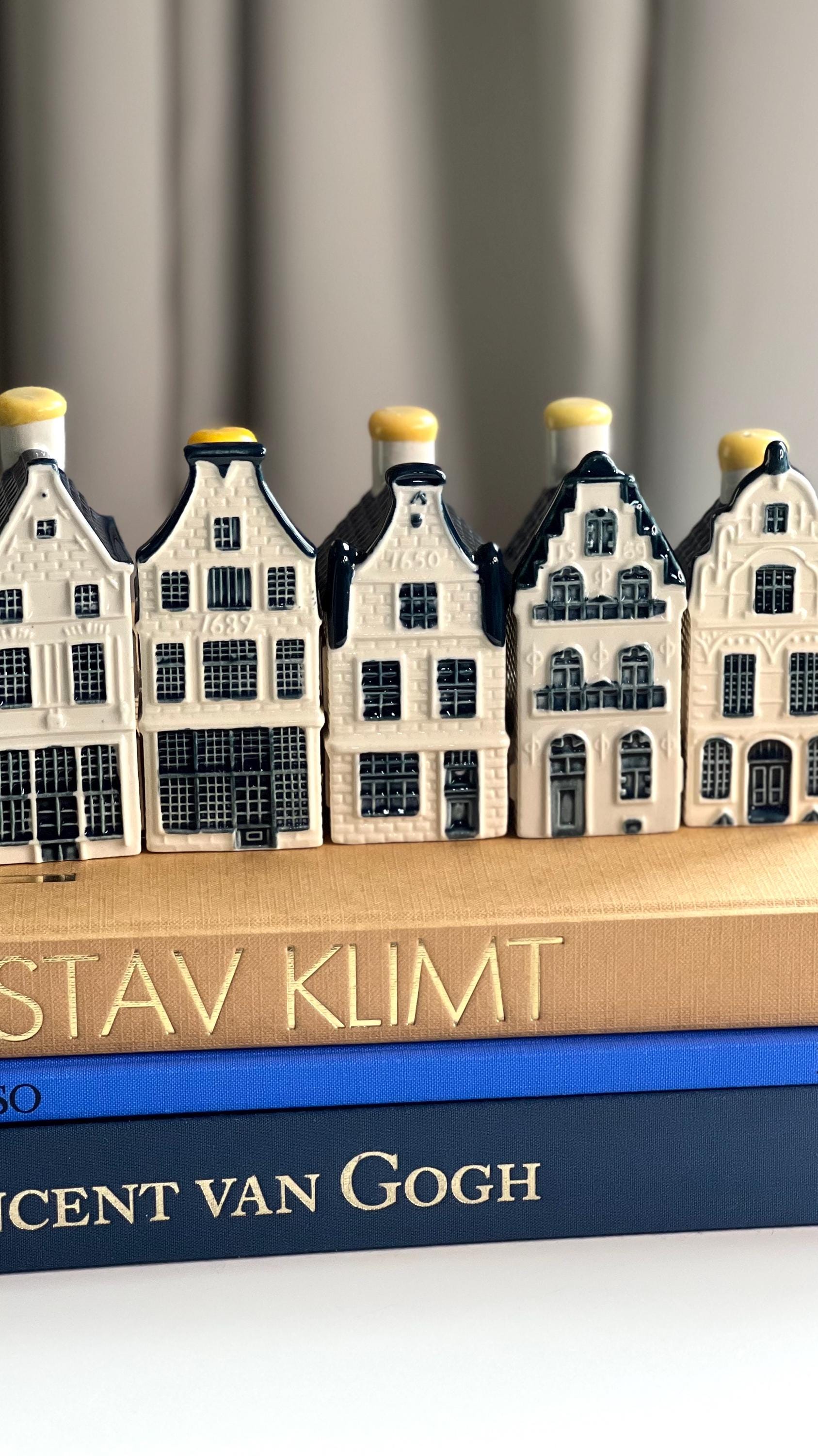 Vintage 90s Delft Blue KLM Miniature Canal House #16: Dutch