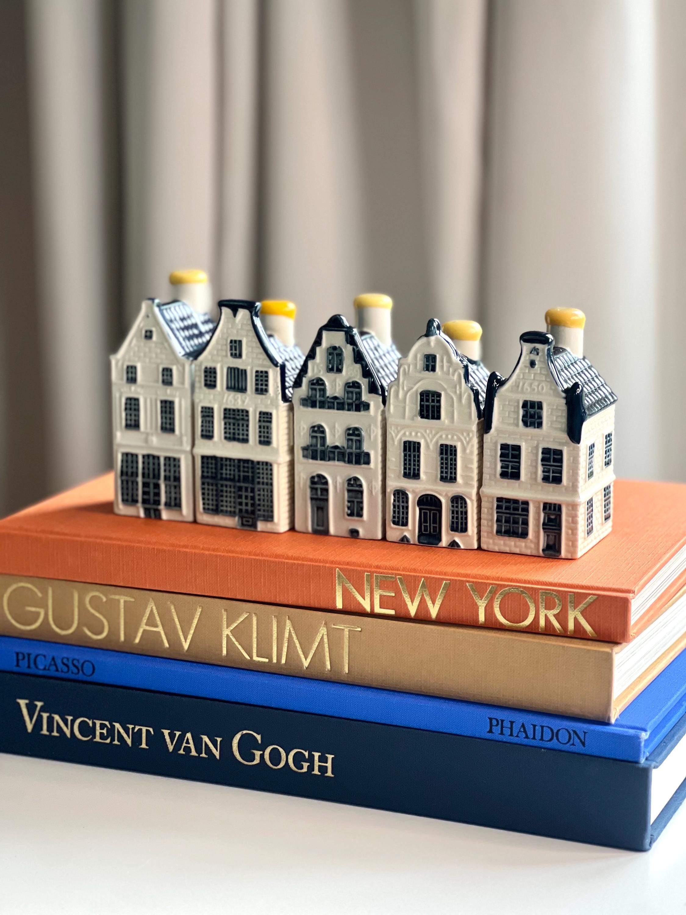 Vintage 90s Delft Blue KLM Bols Miniature House #21: Dutch