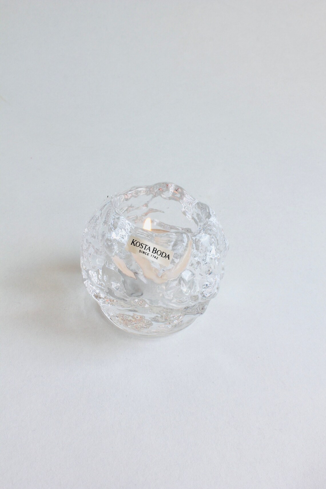 Kosta Boda Snowball Candle Holder Designed by Ann Wolff Etsy Australia