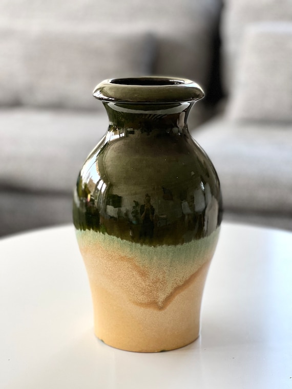 Vintage Scheurich Keramik Vase: Green Fat Lava WGP 290-27 - Etsy