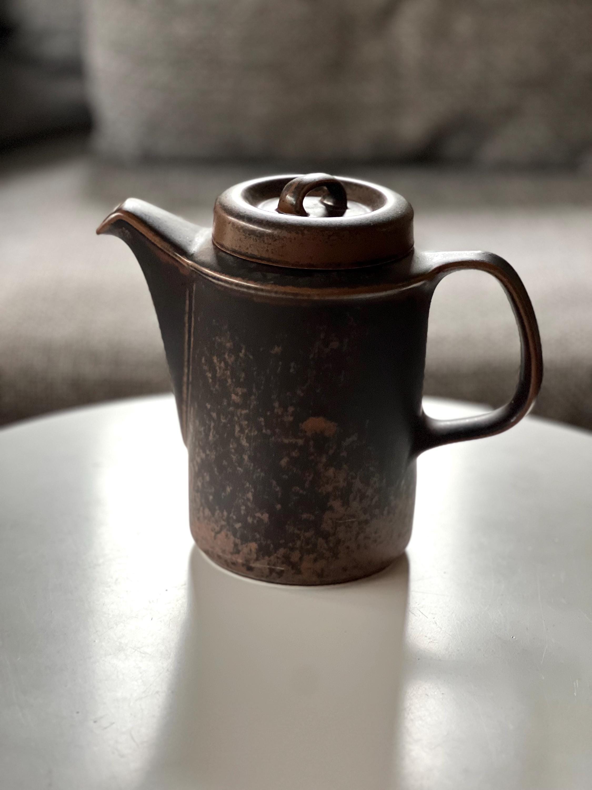Vintage Arabia Finland Ruska Tea Trio Set: Ulla Procope 1960s