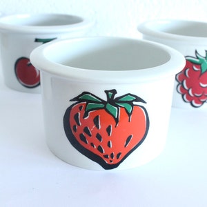 Vintage Arabia Finland Pomona Jam pots with fruit, Vintage Arabia Finland Pomona jar, Arabia Finland Pomona fruit jam pots, Foodie Gift