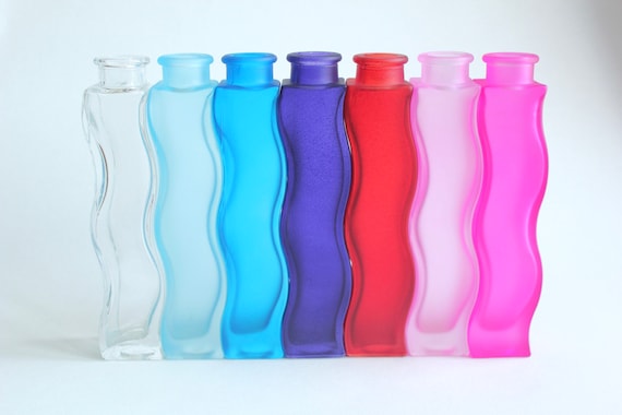 OLD IKEA  Skamt フラワーベース　3セット IKEA Skämt Clear Vases, Clear IKEA Squiggle Vases, Vintage