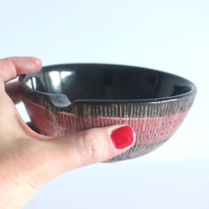 Bitossi PETTINATO Ceramic Bowl Ashtray, Made in Italy