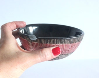 Bitossi PETTINATO bowl ashtray, Made in Italy, Bitossi Ceramiche, Bitossi vase, Italian Ceramic vase, Bitossi Italy, Bitossi bowl C283/12