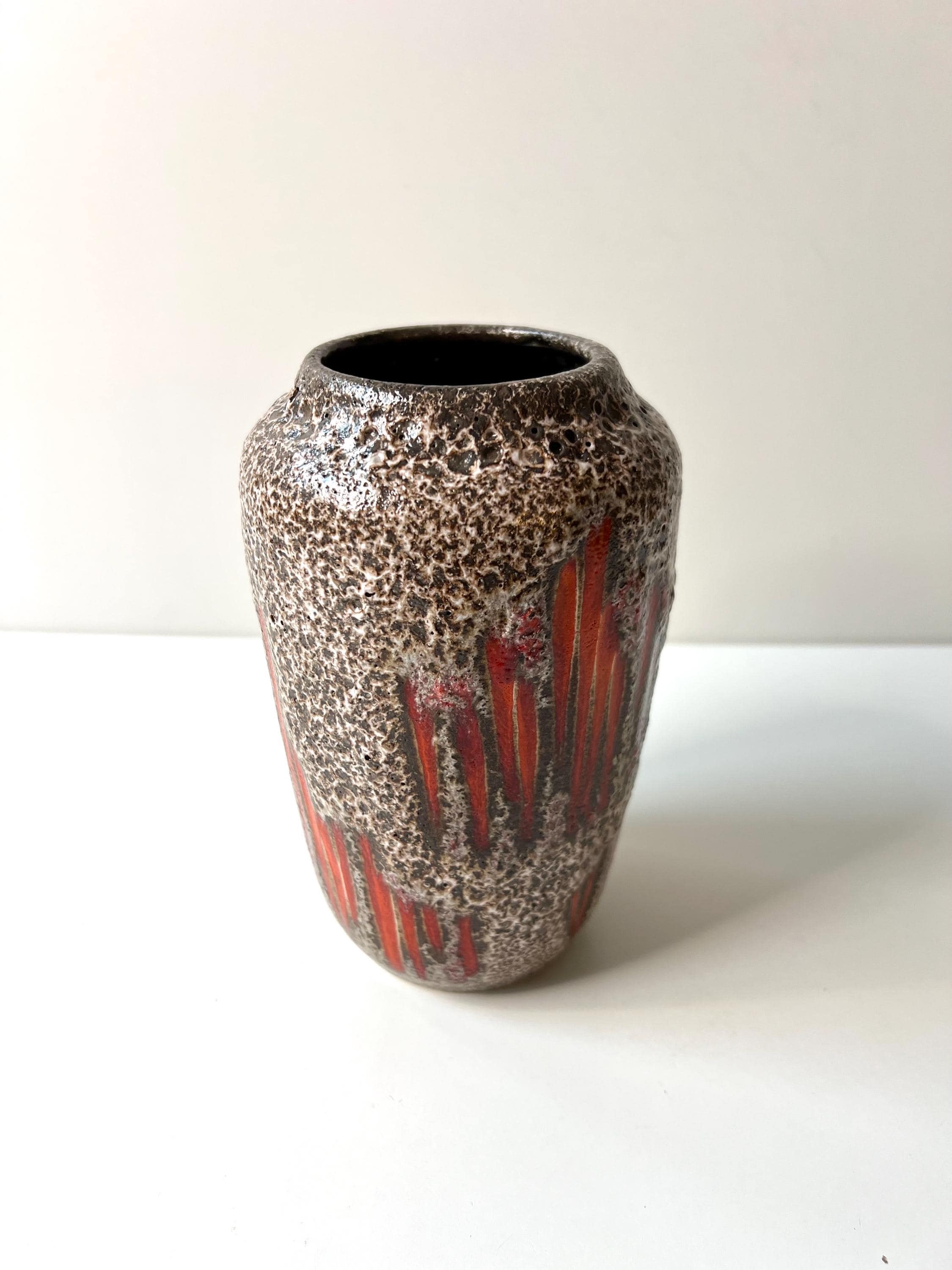Vintage Scheurich West German Fat Lava LORA Vase 238-18, 1960s