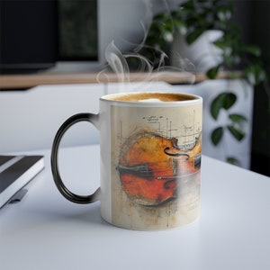 Geschenk für Bass Spieler, Bassist, Musikbecher, Kontrabass Geschenk