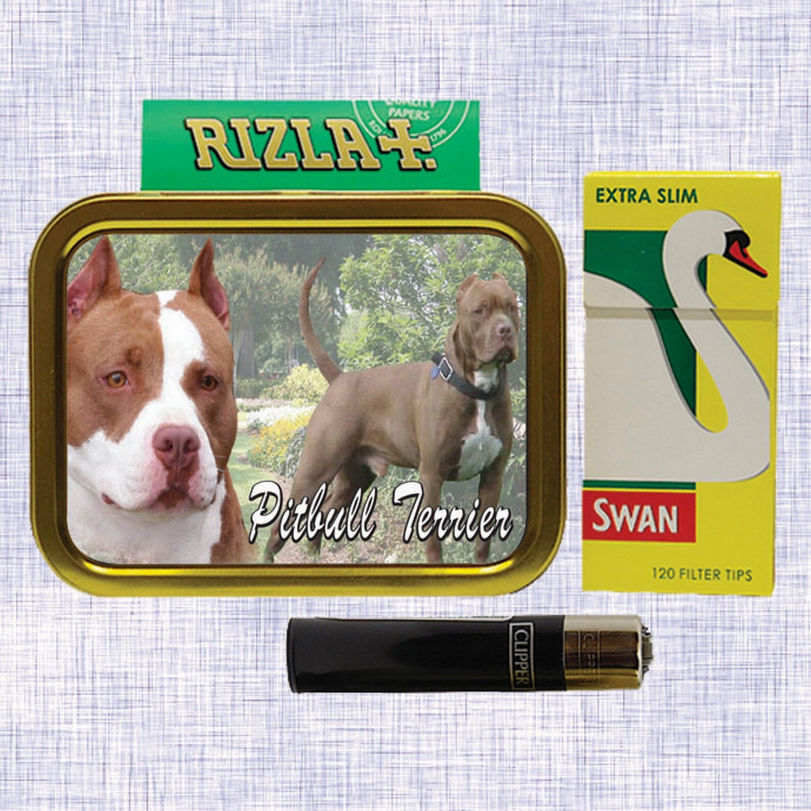 Pitbull Dog Breed Tobacco Tin Gift & Smoking Products Etsy